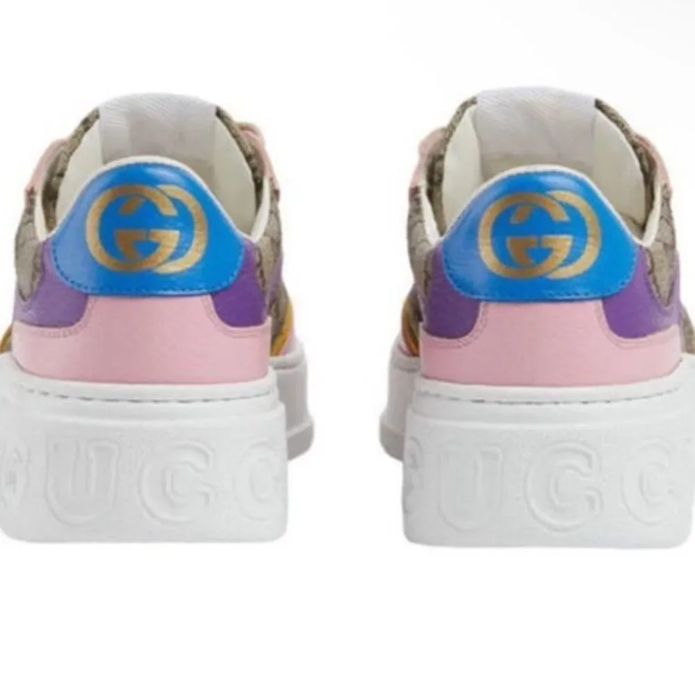 Brand new with box Gucci Pink and Purple Platform Sneakers size 11